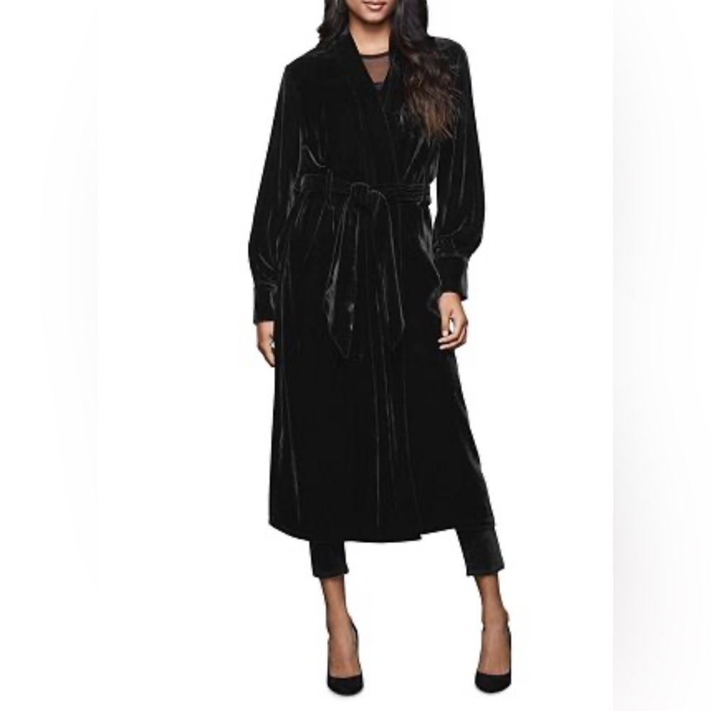NWT Good American Black Velvet Kimono size 0